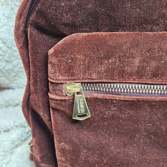 Aimee Kestenberg Woodside Brown Velvet‎ Backpack main image 4